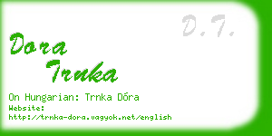 dora trnka business card
